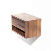 ONIJA Wooden Bedside Table for Bedroom | Wooden Nightstand Lamp Table with 1 Drawer & Shelf